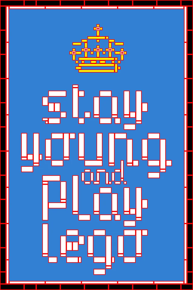 Stay yound and play Lego