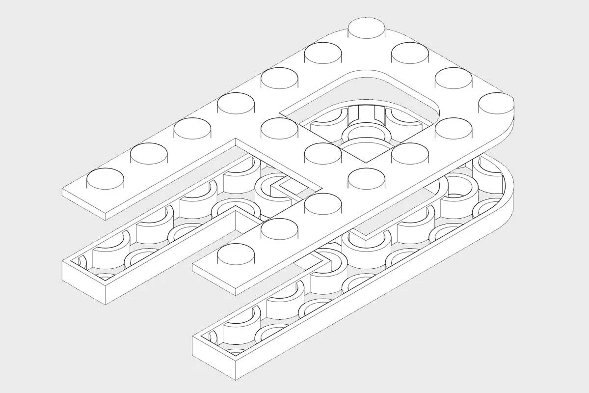 3D printable Lego typeface