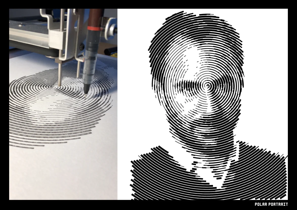 Pen plotter Portrait