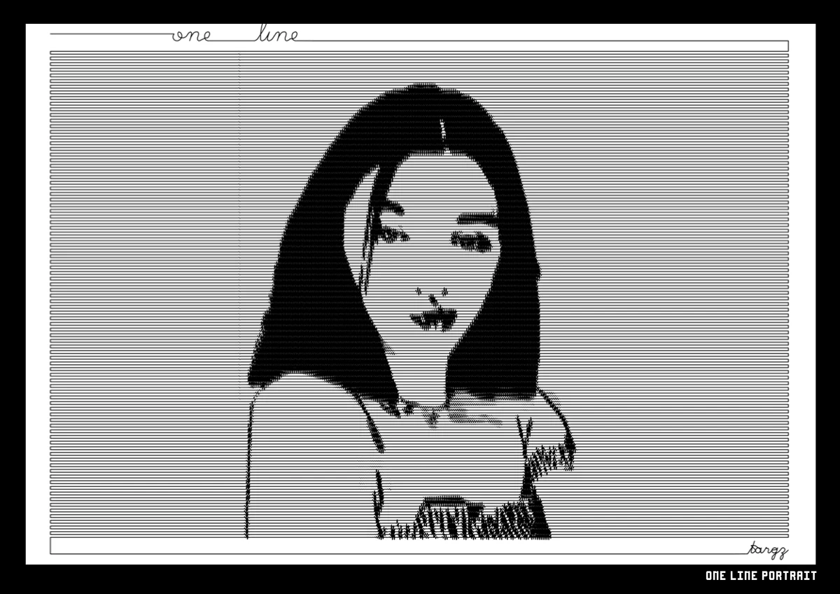 Pen plotter Portrait