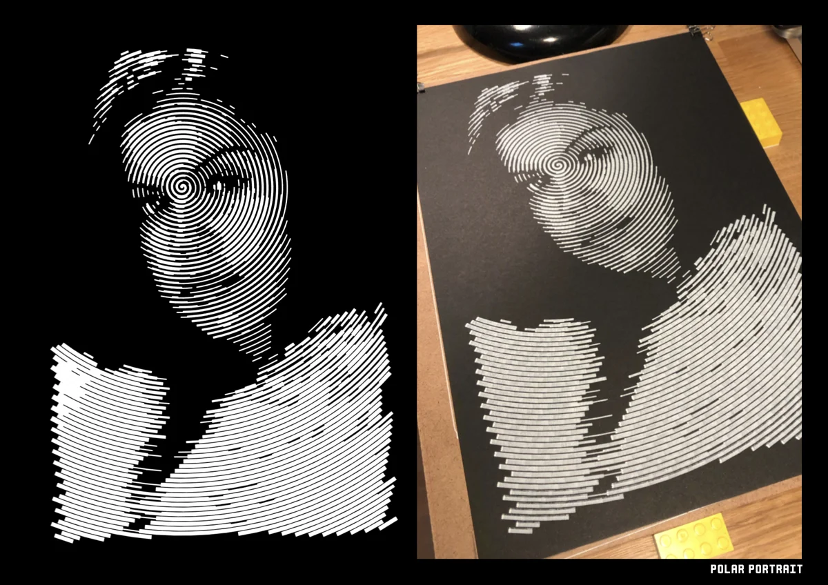 Pen plotter Portrait