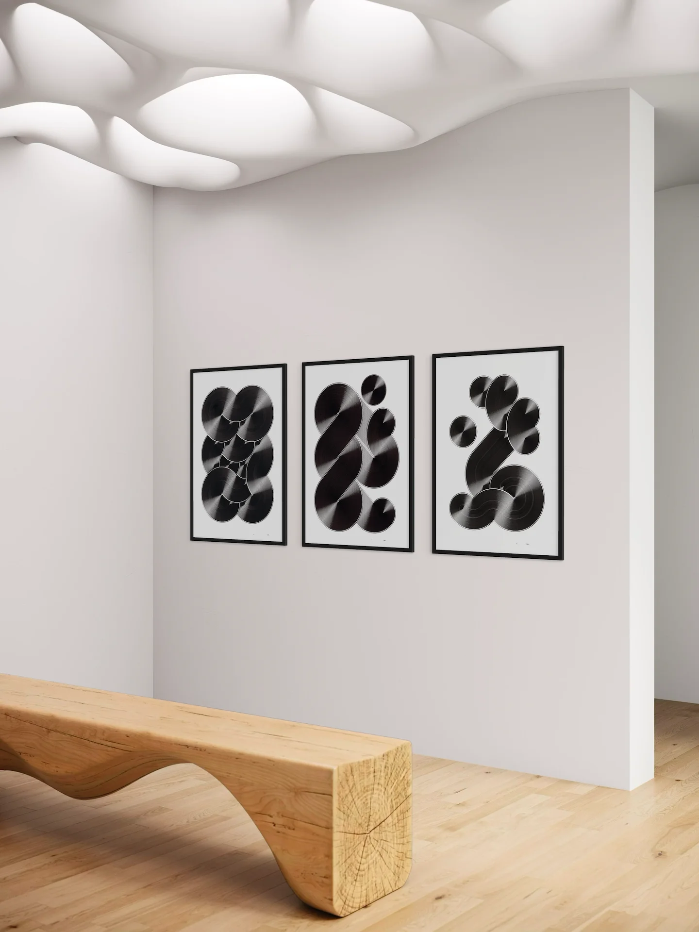 Vinyl Impression Triptych