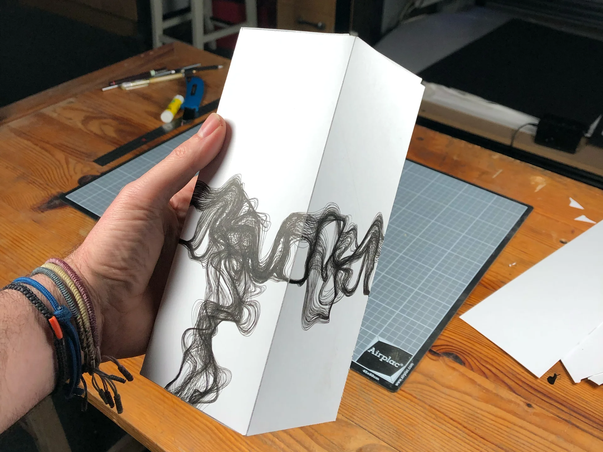 Pen plotting process