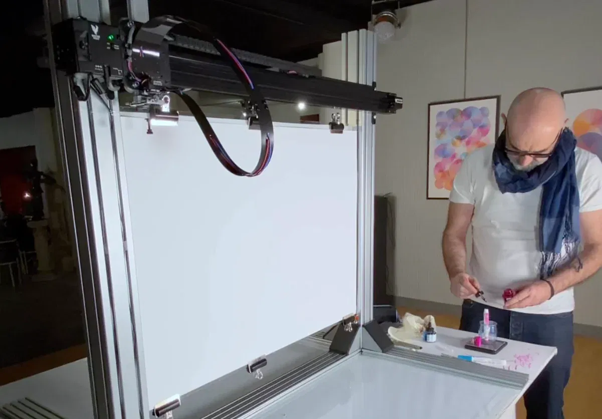 Pen Plotter in Action