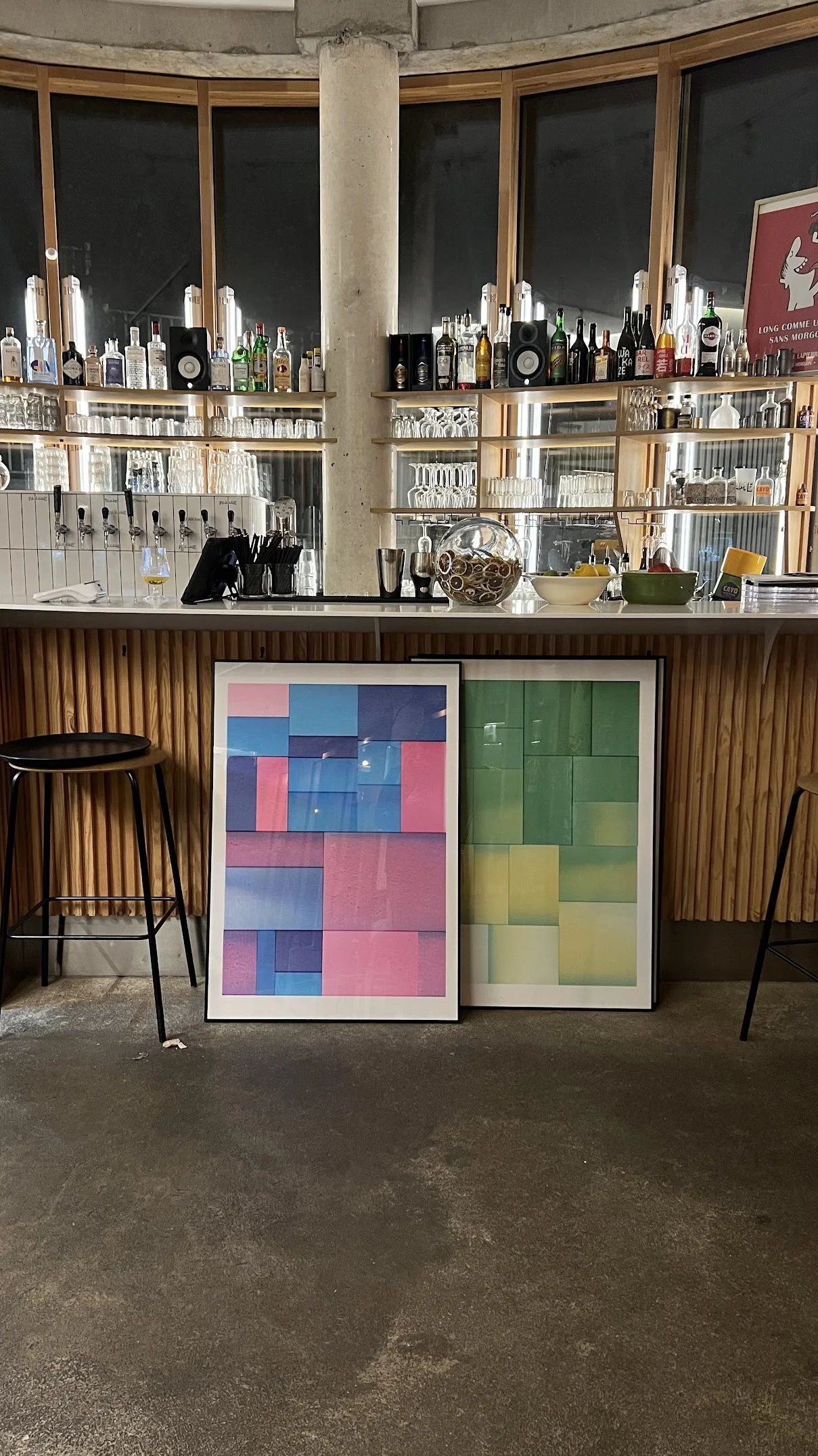 Two pieces at the bar