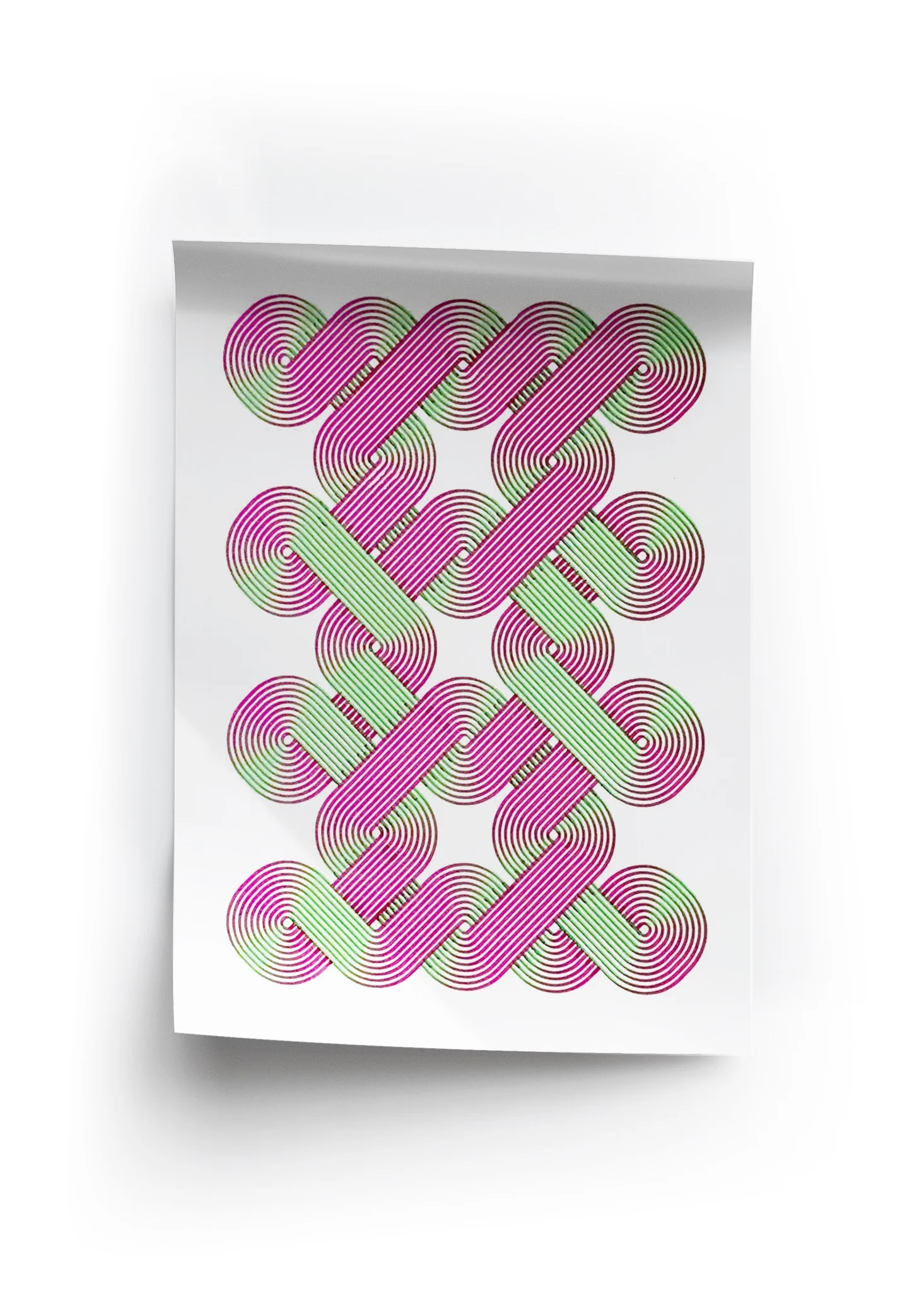 Blended Squares n°17 Pink&Green