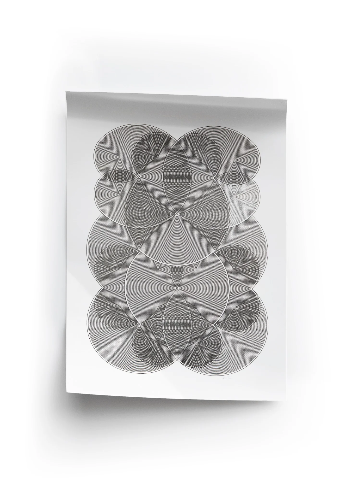 Monochrome Moiré  N°2