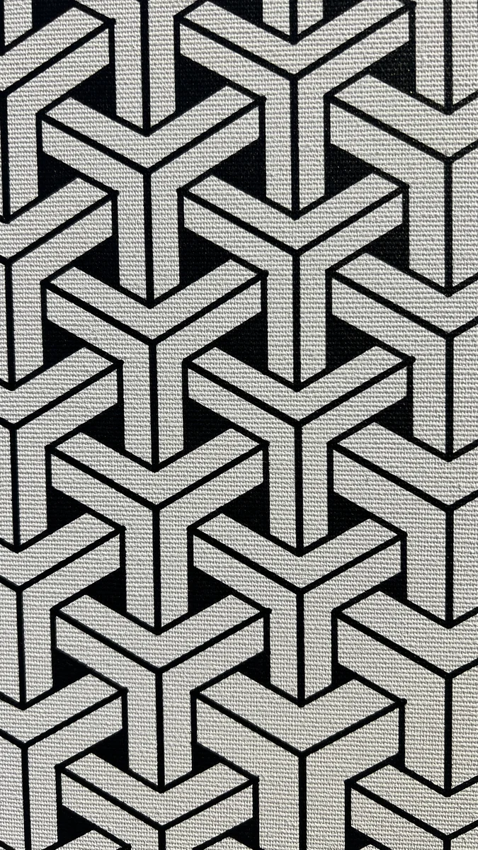 Y¹ close up, plotted acrylic on canvas